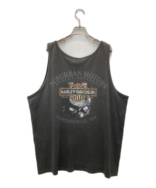 HARLEY-DAVIDSON（ハーレーダビッドソン）HARLEY-DAVIDSON (ハーレーダビッドソン) 00'sノースリーブカットソー ブラック サイズ:2XLの古着・服飾アイテム