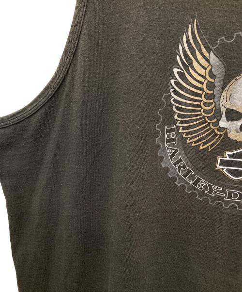 HARLEY-DAVIDSON（ハーレーダビッドソン）HARLEY-DAVIDSON (ハーレーダビッドソン) 00'sノースリーブカットソー ブラック サイズ:2XLの古着・服飾アイテム