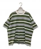 FreshServiceフレッシュサービス）の古着「MULTI BORDER S／S TEE」｜グレー×グリーン