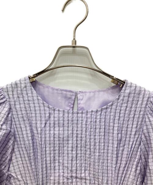 RAY BEAMS（レイ ビームス）RAY BEAMS (レイ ビームス) チェックバックレースワンピース パープル サイズ:不明（実寸をご確認ください）の古着・服飾アイテム