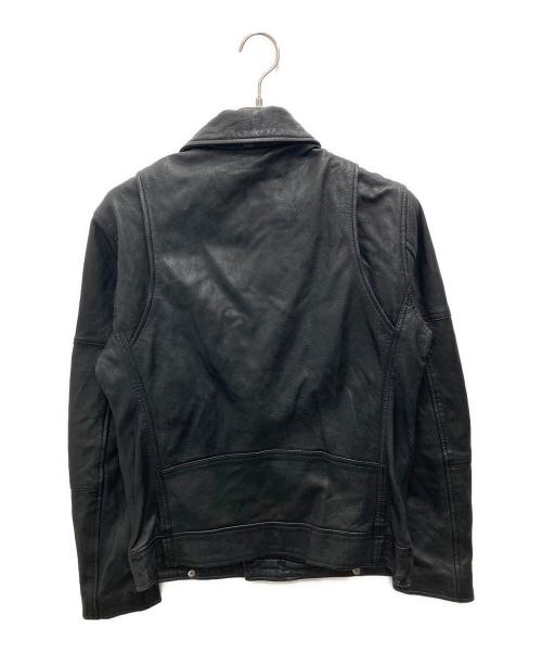 ZARA（ザラ）ZARA (ザラ) シープスキンレザージャケット ブラック サイズ:Mの古着・服飾アイテム