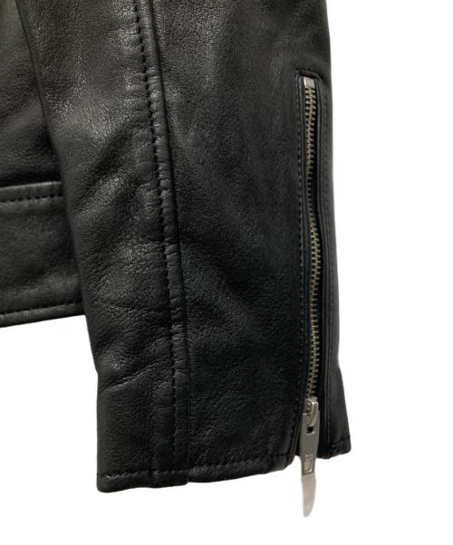 ZARA（ザラ）ZARA (ザラ) シープスキンレザージャケット ブラック サイズ:Mの古着・服飾アイテム