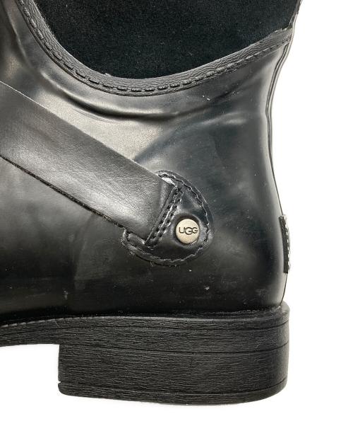 UGG（アグ）UGG (アグ) ラバースエードレインショートブーツ ブラック サイズ:25の古着・服飾アイテム
