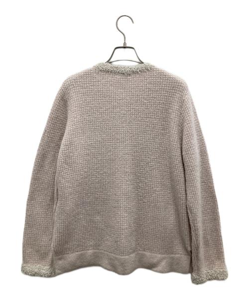 KUMIKYOKU（クミキョク）KUMIKYOKU (クミキョク) ツイードニットジャケット ピンク サイズ:2の古着・服飾アイテム