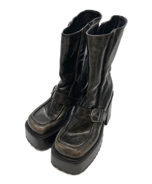 SLY（スライ）SLY (スライ) CHUNK SOLE LOAFER ブーツ ブラック サイズ:Mの古着・服飾アイテム
