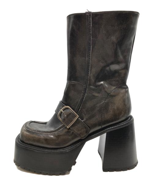 SLY（スライ）SLY (スライ) CHUNK SOLE LOAFER ブーツ ブラック サイズ:Mの古着・服飾アイテム