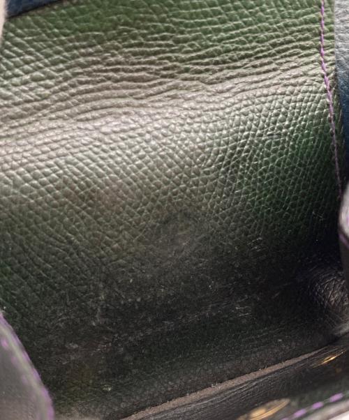 WILDSWANS（ワイルドスワンズ）WILDSWANS (ワイルドスワンズ) クロコダイルレザー2つ折り財布 ブラックの古着・服飾アイテム