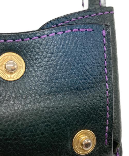 WILDSWANS（ワイルドスワンズ）WILDSWANS (ワイルドスワンズ) クロコダイルレザー2つ折り財布 ブラックの古着・服飾アイテム