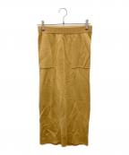 SLOBE IENAスローブ イエナ）の古着「ウォッシャブルミラノリブタイトスカート」｜ベージュ