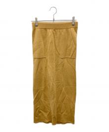 SLOBE IENA（スローブ イエナ）の古着「ウォッシャブルミラノリブタイトスカート」｜ベージュ