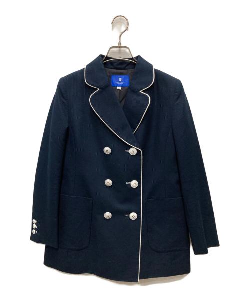 BLUE LABEL CRESTBRIDGE（ブルーレーベルクレストブリッジ）BLUE LABEL CRESTBRIDGE (ブルーレーベルクレストブリッジ) ダブルジャケット ネイビー サイズ:38の古着・服飾アイテム