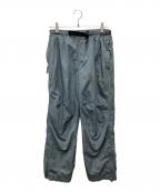 stussy fitnessステューシー）の古着「00'sナイロンパンツ」｜ライトグレー