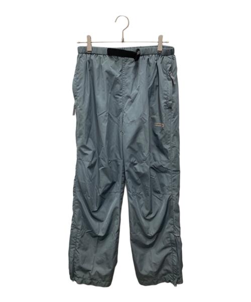 stussy fitness（ステューシー）stussy fitness (ステューシー) 00'sナイロンパンツ ライトグレー サイズ:Sの古着・服飾アイテム