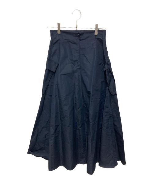 ESTNATION（エストネーション）ESTNATION (エストネーション) ミリタリーポケットフレアスカート ネイビー サイズ:36の古着・服飾アイテム
