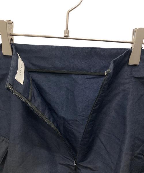 ESTNATION（エストネーション）ESTNATION (エストネーション) ミリタリーポケットフレアスカート ネイビー サイズ:36の古着・服飾アイテム