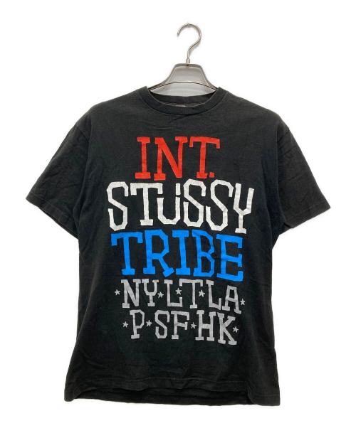 stussy（ステューシー）stussy (ステューシー) オールドワールドツアーTシャツ ブラック サイズ:Lの古着・服飾アイテム