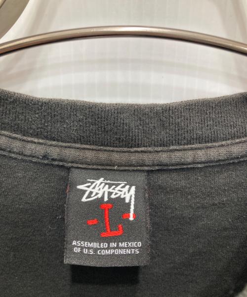 stussy（ステューシー）stussy (ステューシー) オールドワールドツアーTシャツ ブラック サイズ:Lの古着・服飾アイテム