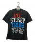 stussy（ステューシー）の古着「オールドワールドツアーTシャツ」｜ブラック