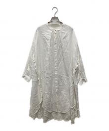 08MAB（ゼロハチマブ）の古着「リネンシャツワンピース」｜ホワイト