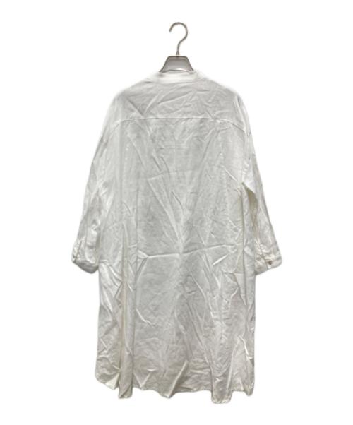 08MAB（ゼロハチマブ）08MAB (ゼロハチマブ) リネンシャツワンピース ホワイト サイズ:Fの古着・服飾アイテム