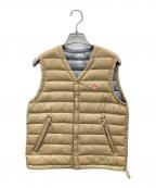 DANTONダントン）の古着「ダウンベスト」｜ベージュ