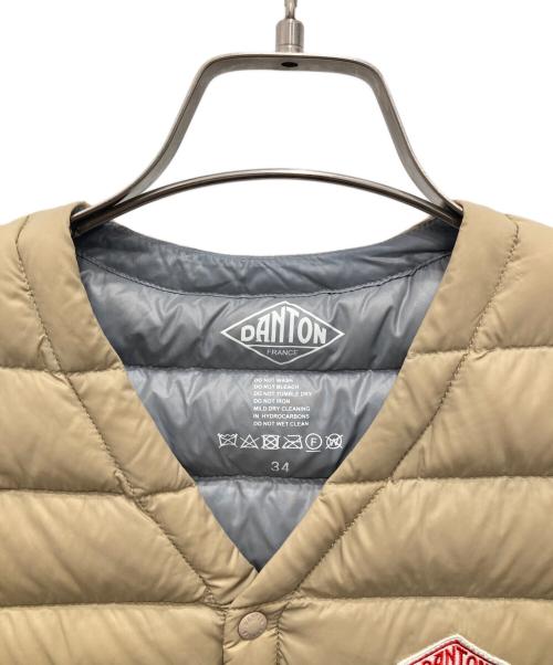DANTON（ダントン）DANTON (ダントン) ダウンベスト ベージュ サイズ:34の古着・服飾アイテム