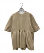 CLANEクラネ）の古着「バルーンギャザーニット」｜ベージュ