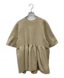 CLANE（クラネ）の古着「バルーンギャザーニット」｜ベージュ