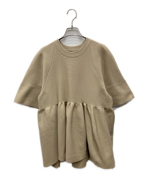 CLANE（クラネ）CLANE (クラネ) バルーンギャザーニット ベージュ サイズ:Fの古着・服飾アイテム