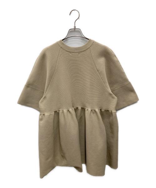 CLANE（クラネ）CLANE (クラネ) バルーンギャザーニット ベージュ サイズ:Fの古着・服飾アイテム