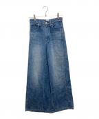 IENA LA BOUCLEイエナ ラ ブークル）の古着「ソフトデニムシルエットパンツ」｜ブルー