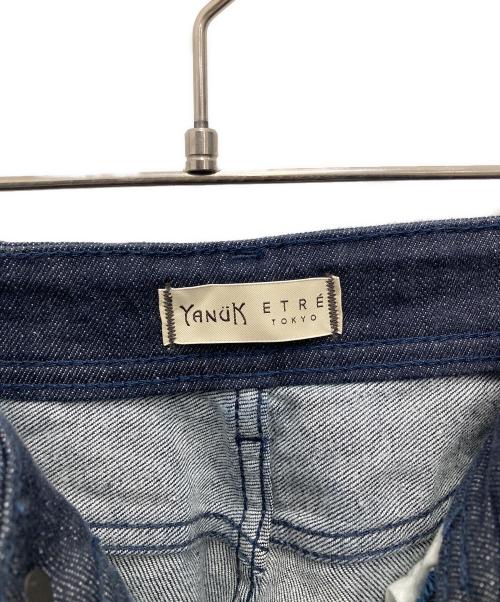 YANUK（ヤヌーク）YANUK (ヤヌーク) ETRE TOKYO (エトレトウキョウ) ペグトップデニムパンツ ブルー サイズ:25の古着・服飾アイテム