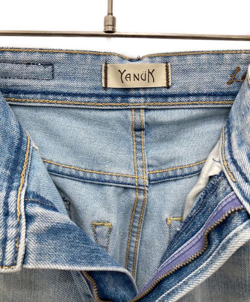 YANUK（ヤヌーク）YANUK (ヤヌーク) ”LEA”Trick Really Light ボーイズストレート ブルー サイズ:W23の古着・服飾アイテム