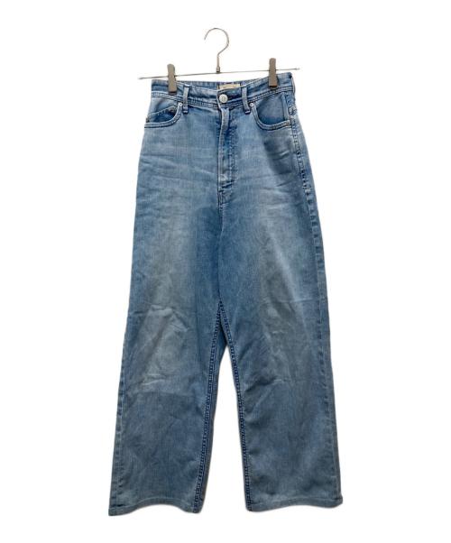 YANUK（ヤヌーク）YANUK (ヤヌーク) ”JOAN”Really Light ルーズストレートパンツ ブルー サイズ:W23の古着・服飾アイテム