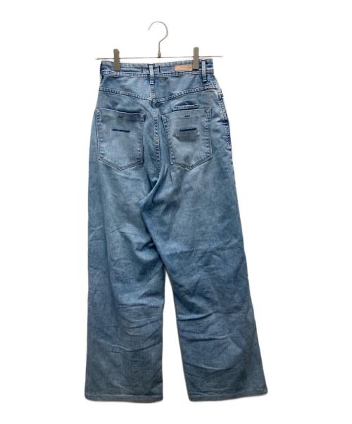 YANUK（ヤヌーク）YANUK (ヤヌーク) ”JOAN”Really Light ルーズストレートパンツ ブルー サイズ:W23の古着・服飾アイテム