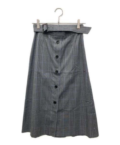 SHIPS（シップス）SHIPS (シップス) ベルト付スカート グレー サイズ:38 未使用品の古着・服飾アイテム