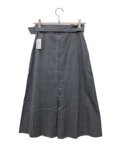 SHIPS（シップス）SHIPS (シップス) ベルト付スカート グレー サイズ:38 未使用品の古着・服飾アイテム