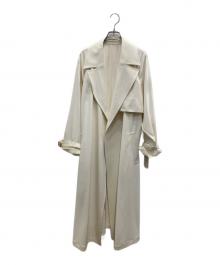 23区（ニジュウサンク）の古着「ポリエステルツイルストレッチ トレンチコート」｜ホワイト