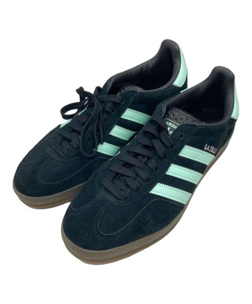 adidas（アディダス）adidas (アディダス) GAZELLE INDOOR CORE BLACK ミントグリーン×ブラック サイズ:27.5の古着・服飾アイテム