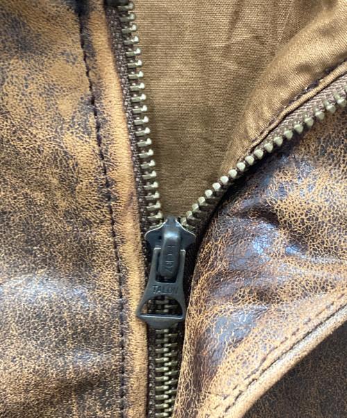 POLO RALPH LAUREN（ポロ・ラルフローレン）POLO RALPH LAUREN (ポロ・ラルフローレン) A-2レザーフライトジャケット ブラウン サイズ:Ｓの古着・服飾アイテム