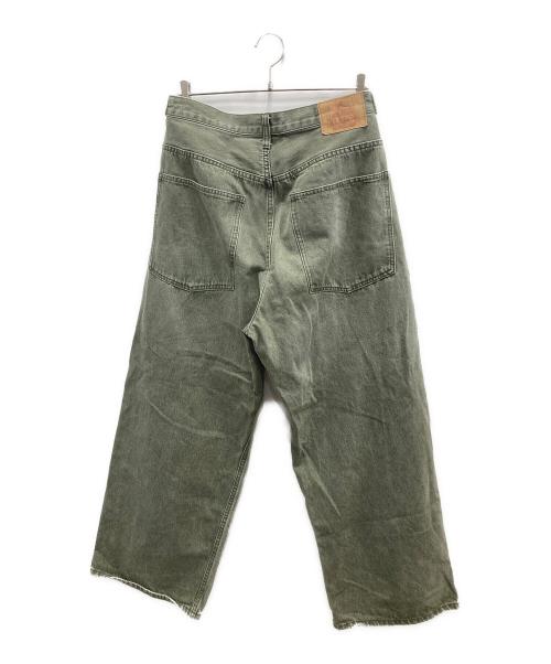 X-LARGE（エクストララージ）X-LARGE (エクストララージ) BAGGY DENIM PANTS　バギーデニムパンツ グリーン サイズ:34の古着・服飾アイテム