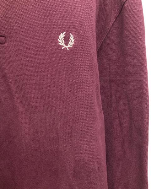 FRED PERRY（フレッドペリー）FRED PERRY (フレッドペリー) 長袖ポロシャツ ボルドー サイズ:Lの古着・服飾アイテム