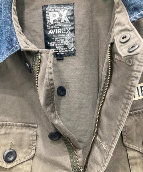 AVIREX（アヴィレックス）AVIREX (アヴィレックス) リメイクコンバットジャケット ベージュ サイズ:XLの古着・服飾アイテム