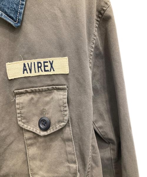 AVIREX（アヴィレックス）AVIREX (アヴィレックス) リメイクコンバットジャケット ベージュ サイズ:XLの古着・服飾アイテム