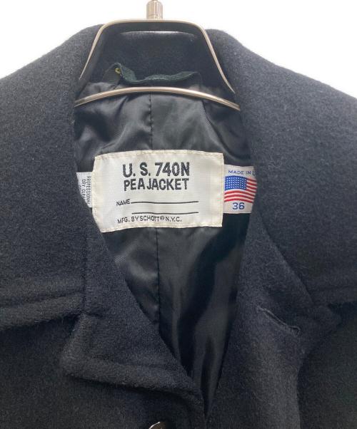 Schott（ショット）Schott (ショット) シングルPコート ブラック サイズ:36の古着・服飾アイテム