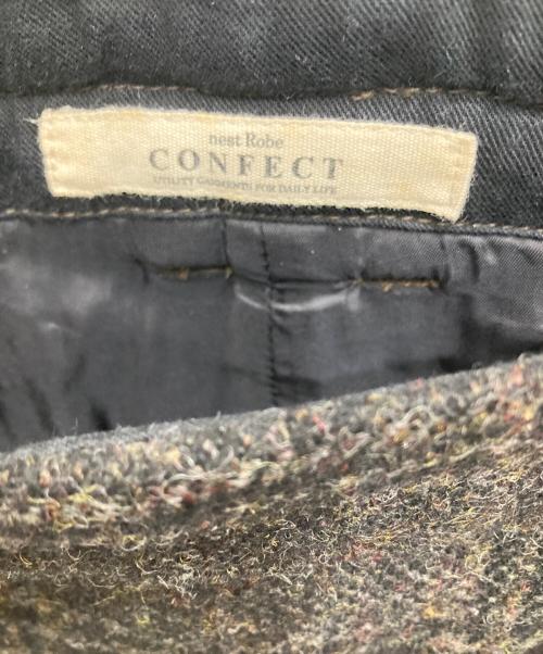confect（コンフェクト）confect (コンフェクト) ウールパンツ ブラウン サイズ:3の古着・服飾アイテム