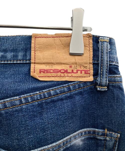 RESOLUTE（リゾルト）RESOLUTE (リゾルト) デニムパンツ ブルー サイズ:W32×L30の古着・服飾アイテム