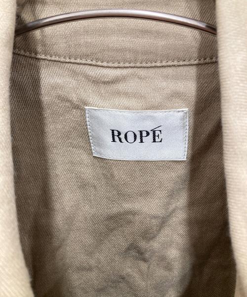 ROPE（ロペ）ROPE (ロペ) リネントレンチロングジレ ベージュ サイズ:Fの古着・服飾アイテム