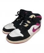 NIKEナイキ）の古着「AIR JORDAN 1 MID」｜ホワイト×パープル