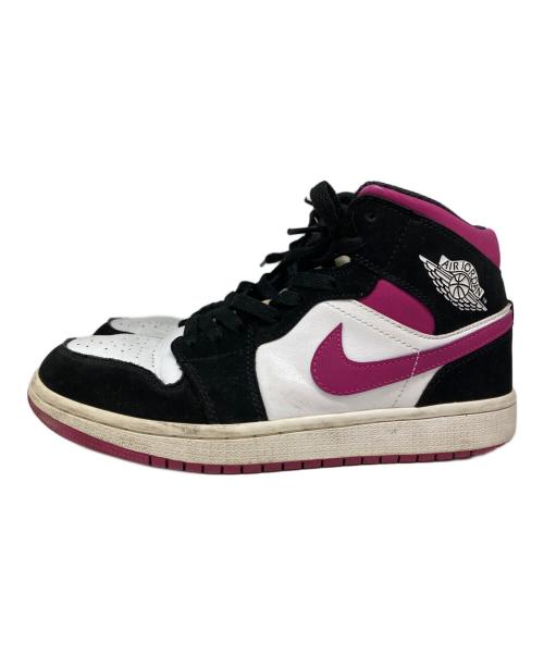 NIKE（ナイキ）NIKE (ナイキ) AIR JORDAN 1 MID ホワイト×パープル サイズ:25cmの古着・服飾アイテム